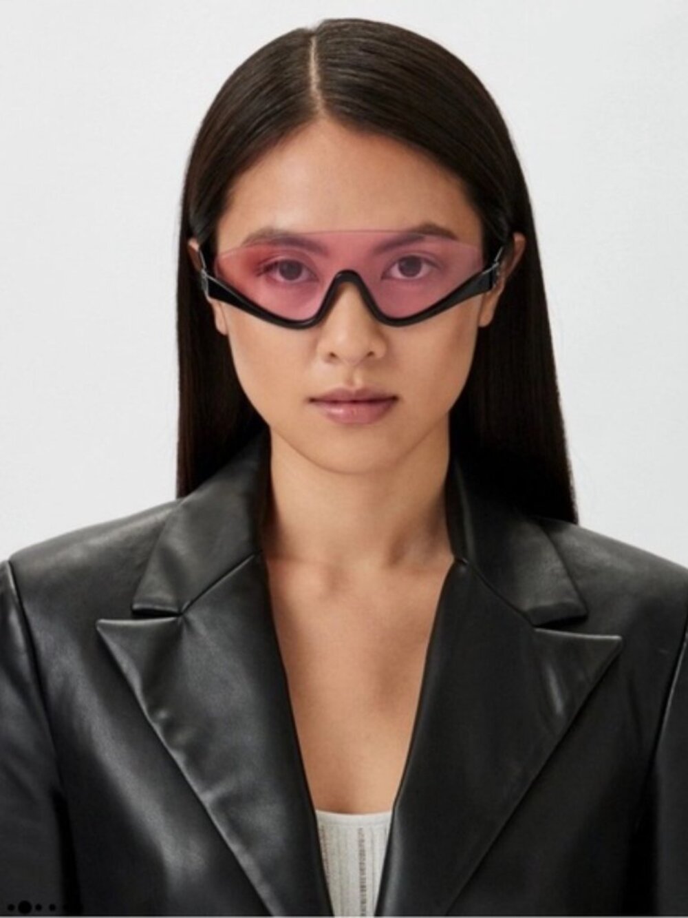 NEW GUCCI SUNGLASSES, PINK BLACK GUCI MASK SUNGLASSES GG1650S 002 - Picture 2 of 5